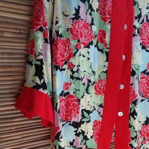 Silk Floral Blouse
